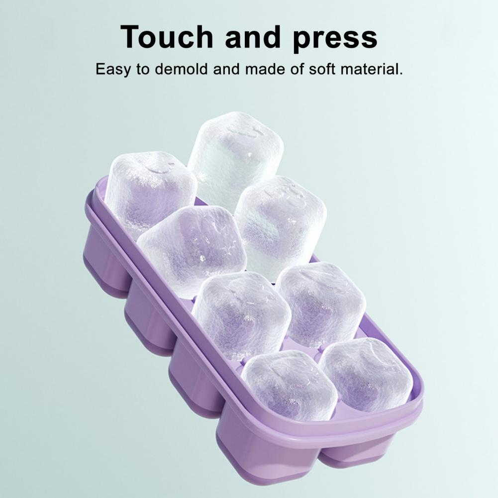 Food Storage Silicone - قالب الثلج لمشروبات مختلفة علبة مكعبات