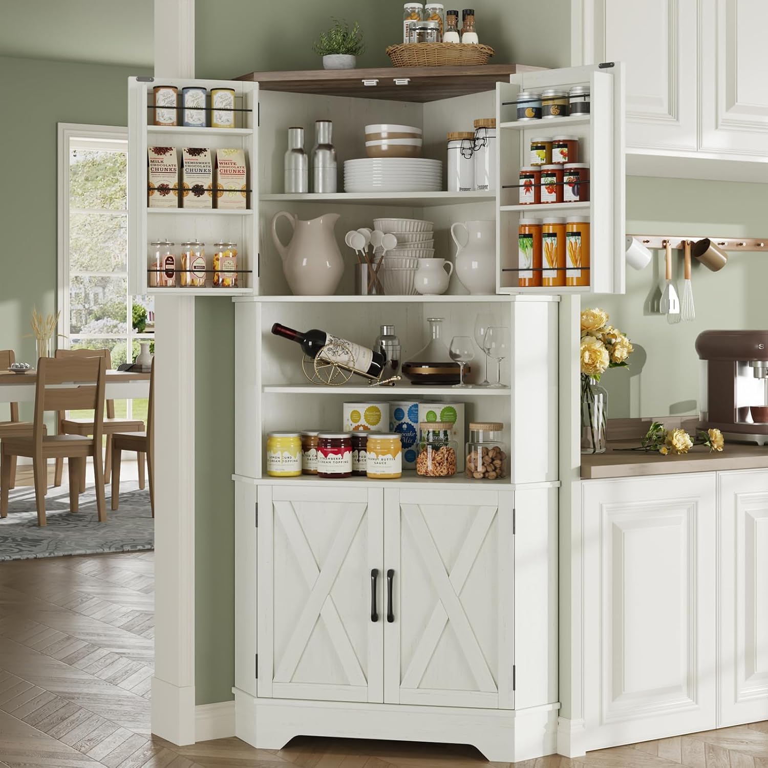 Food Storage In Cabinets - # خزانة زاوية، خزانة تخزين للمطبخ