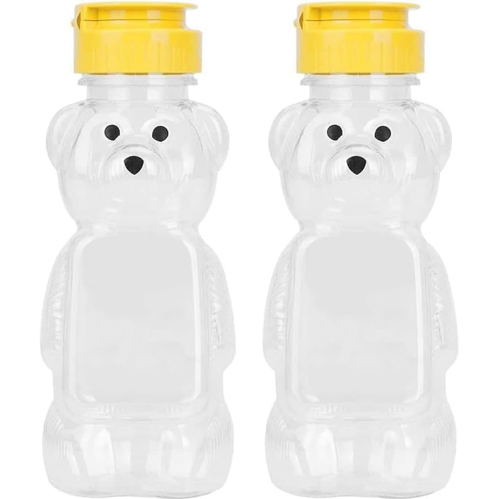 Condiment Squeeze Bottle - قطعتان من برطمانات زجاجات عسل الدب