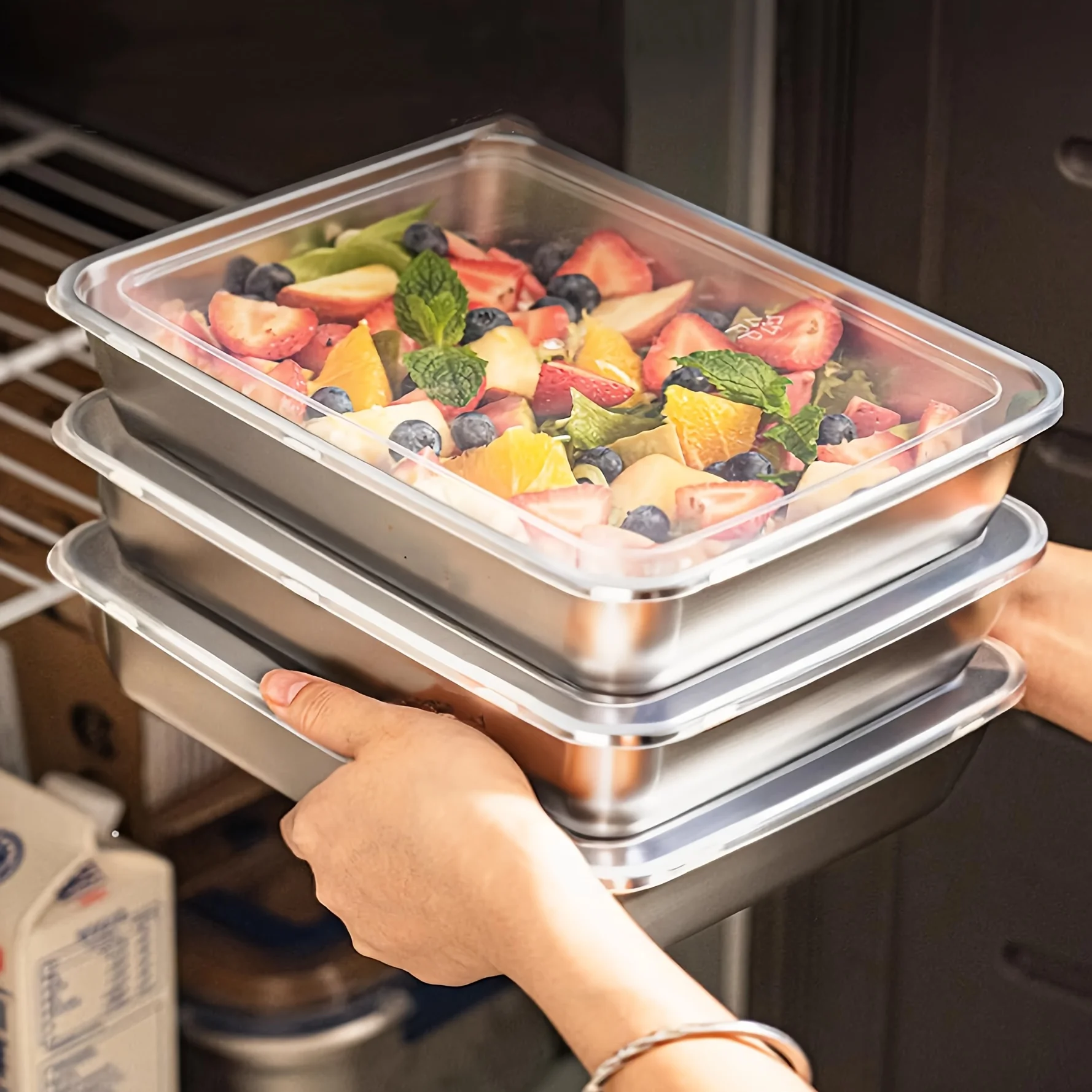 Food Storage Warehouse - 3 قطع من حاويات الطعام المصنوعة