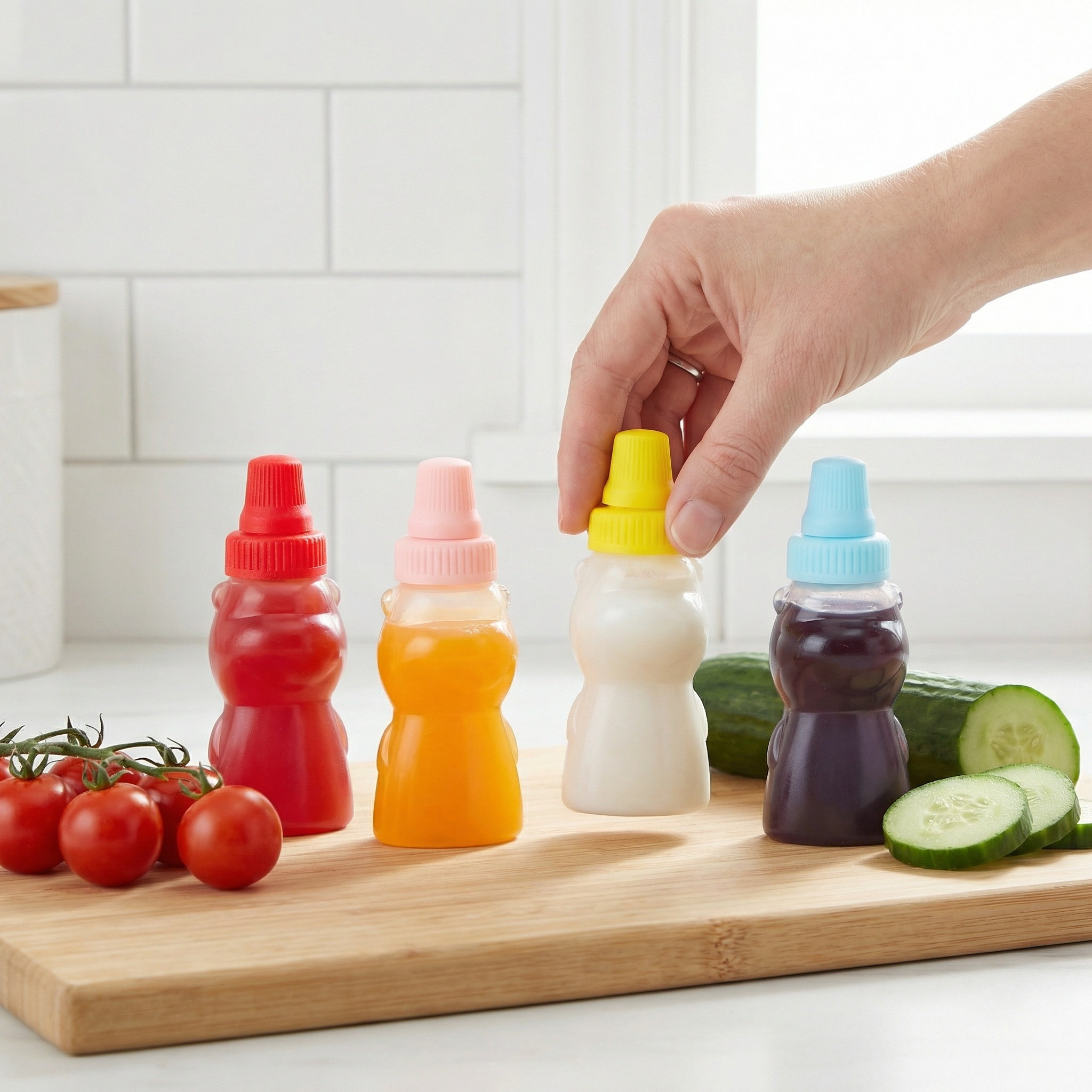 Salad Dressing Bottle - 8 قطع من زجاجات التوابل الصغيرة
