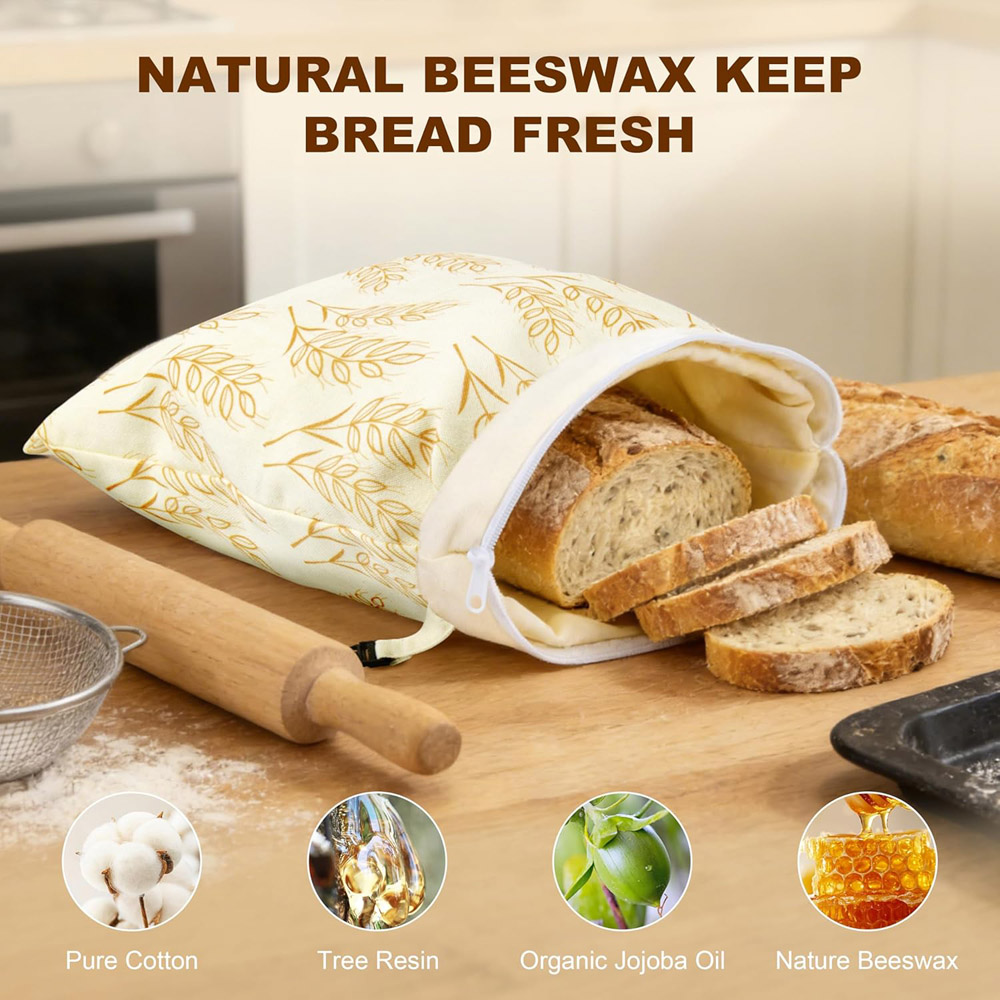 1 قطعة أكياس تخزين طعام قابلة  - مراجعة Beeswax Food Wrap وسعره