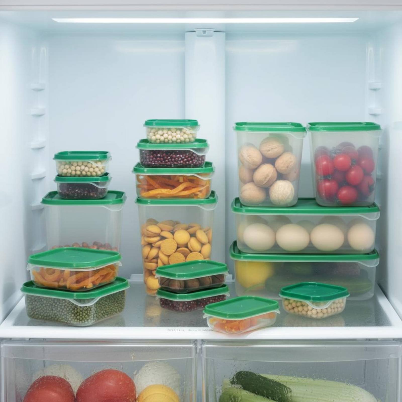 مجموعة من 17 قطعة لتخزين الطعا - مراجعة Food Storage Plastic Containers With Lids وسعره
