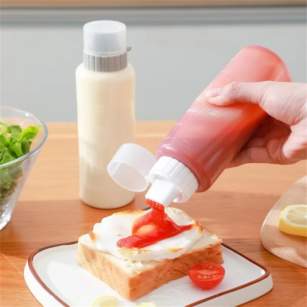 زجاجات ضغط للتوابل بخمس فتحات  - مراجعة Condiment Squeeze Bottle وسعره
