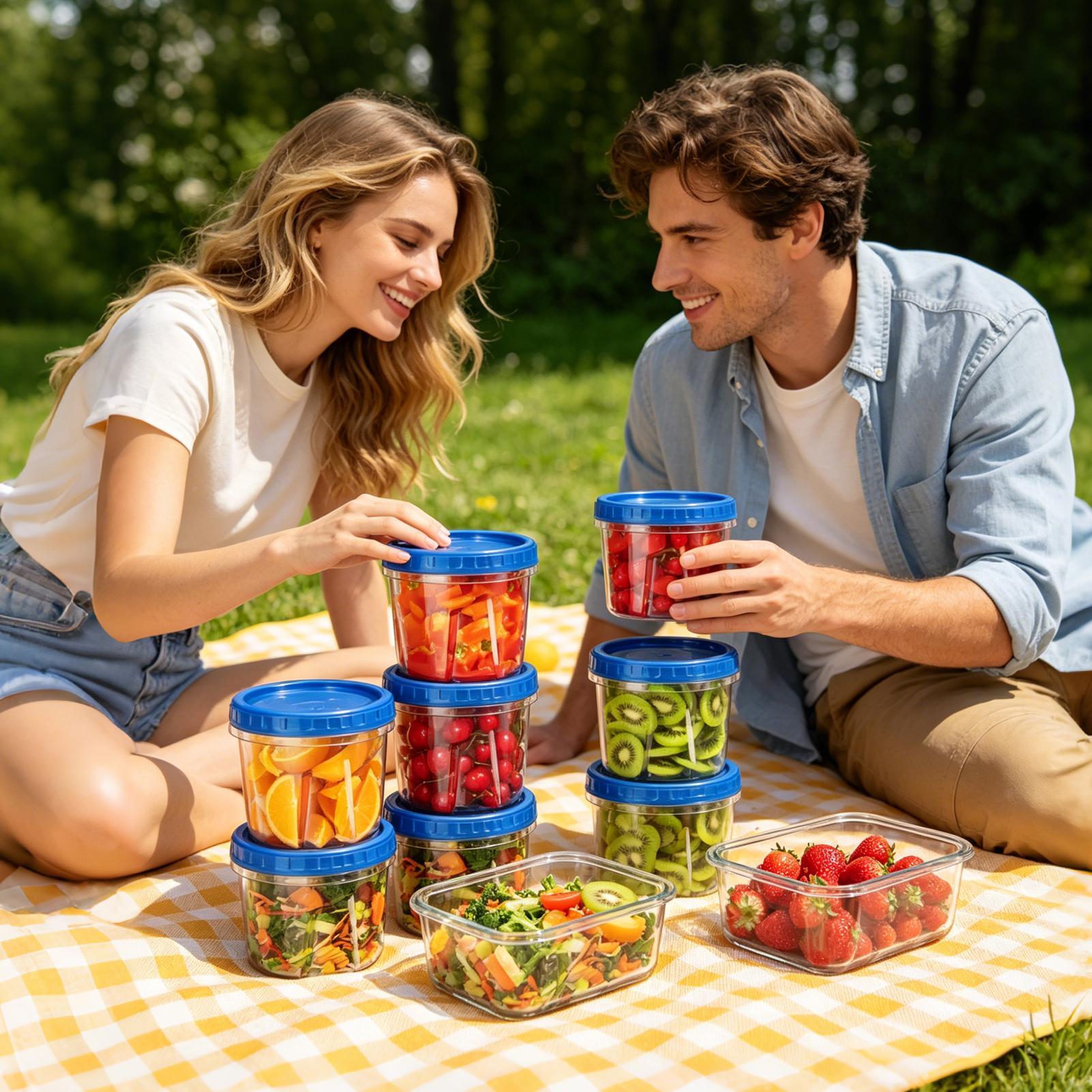حاويات تجميد لتخزين الطعام، 6  - مراجعة Food Storage Stackable Containers وسعره