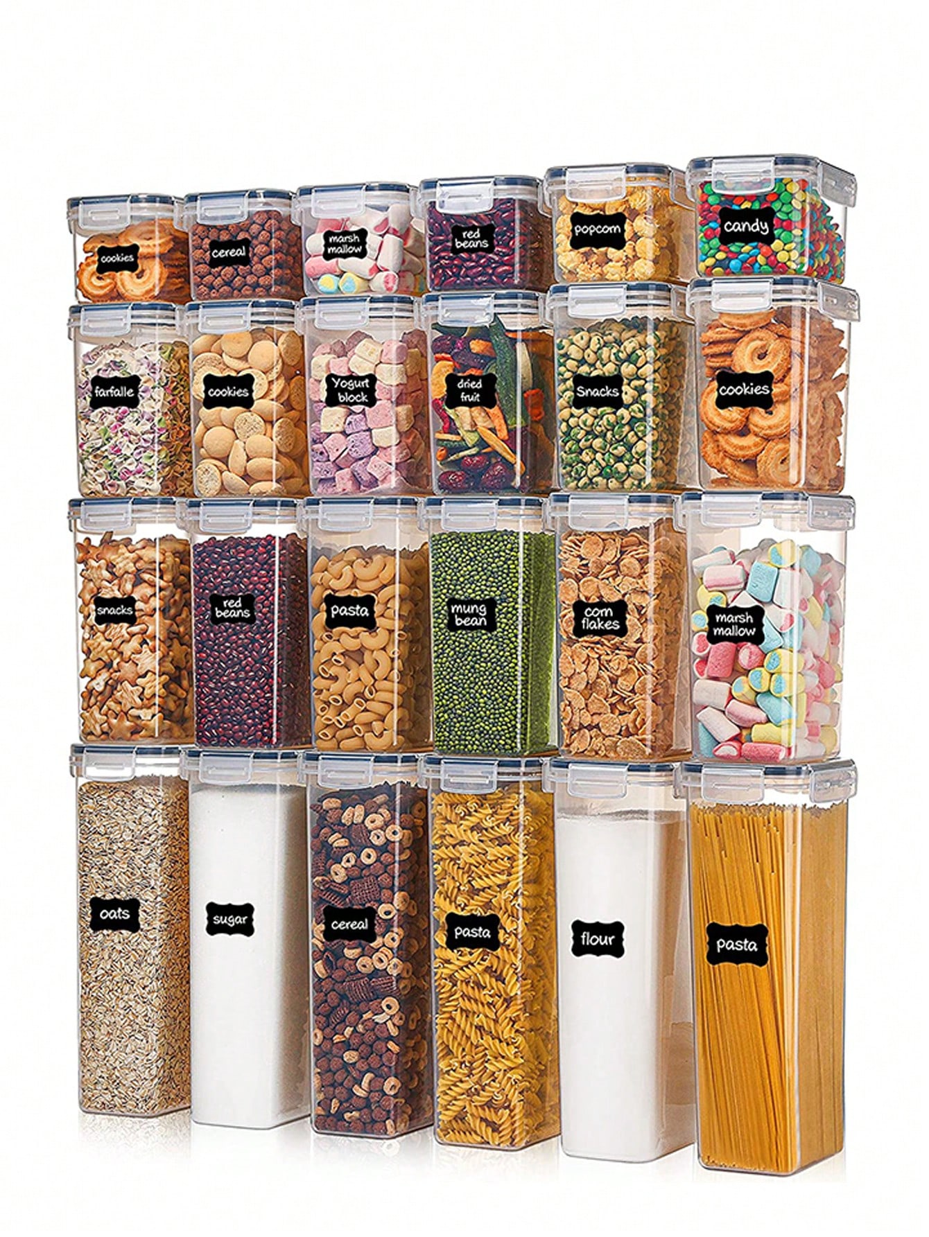 48 قطعة من حاويات تخزين الطعام - مراجعة Food Storage Plastic Containers With Lids وسعره