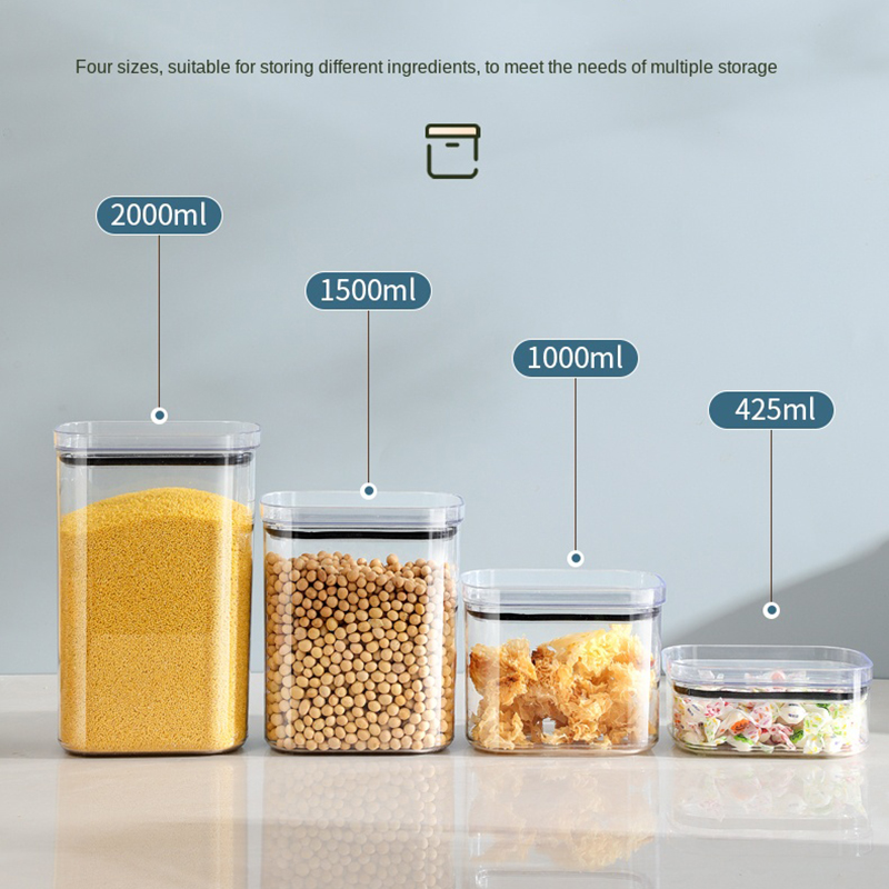 وعاء محكم الإغلاق لتنظيم خزانة - مراجعة Food Storage In Cabinets وسعره