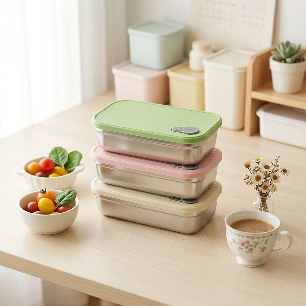 صندوق غداء من الفولاذ المقاوم  - مراجعة Food Storage Stackable Containers وسعره