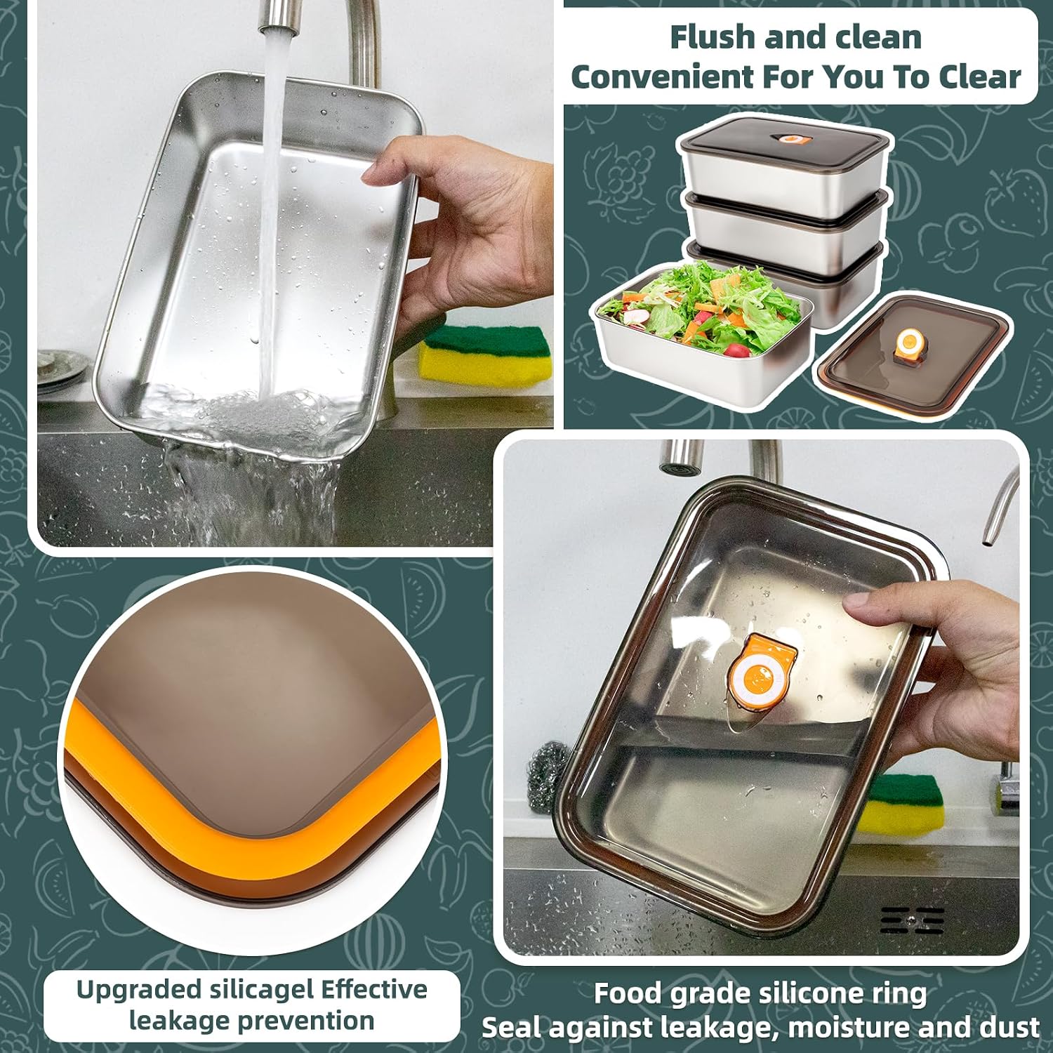6 عبوات (57 أونصة) من حاويات ت - مراجعة Food Storage Stackable Containers وسعره