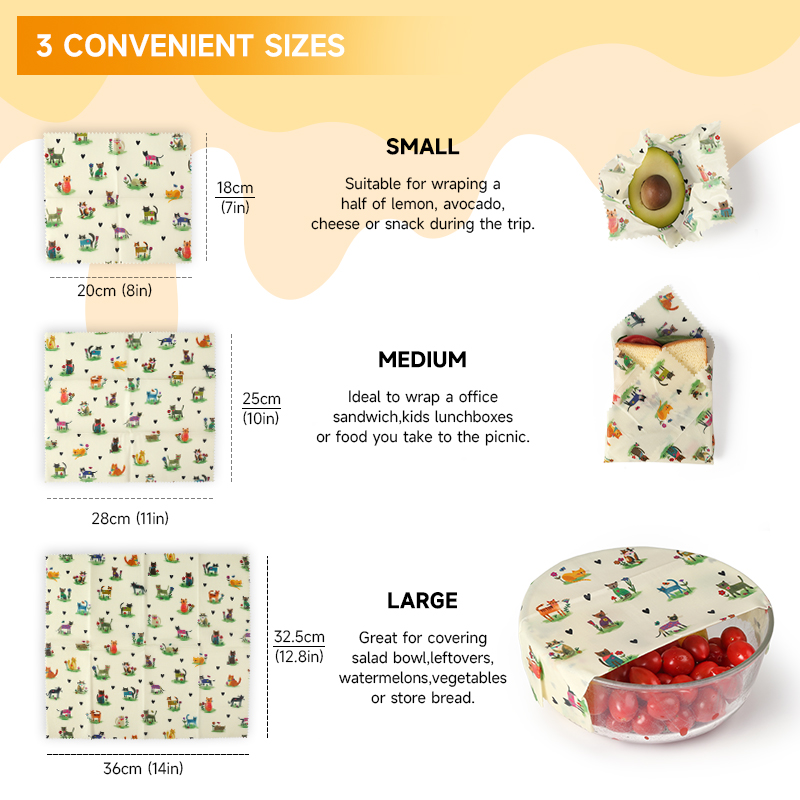 6 عبوات (2S. لفائف شمع النحل ا - مراجعة Beeswax Food Wrap وسعره