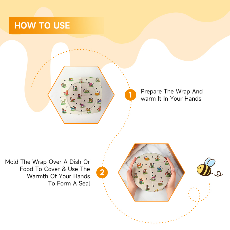 6 عبوات (2S. لفائف شمع النحل ا - مراجعة Beeswax Food Wrap وسعره