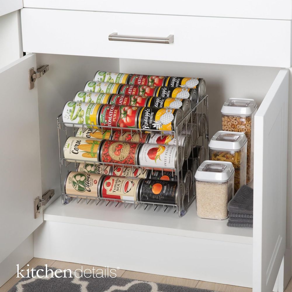 منظم علب بثلاث طبقات |   رف تخ - مراجعة Food Storage In Cabinets وسعره