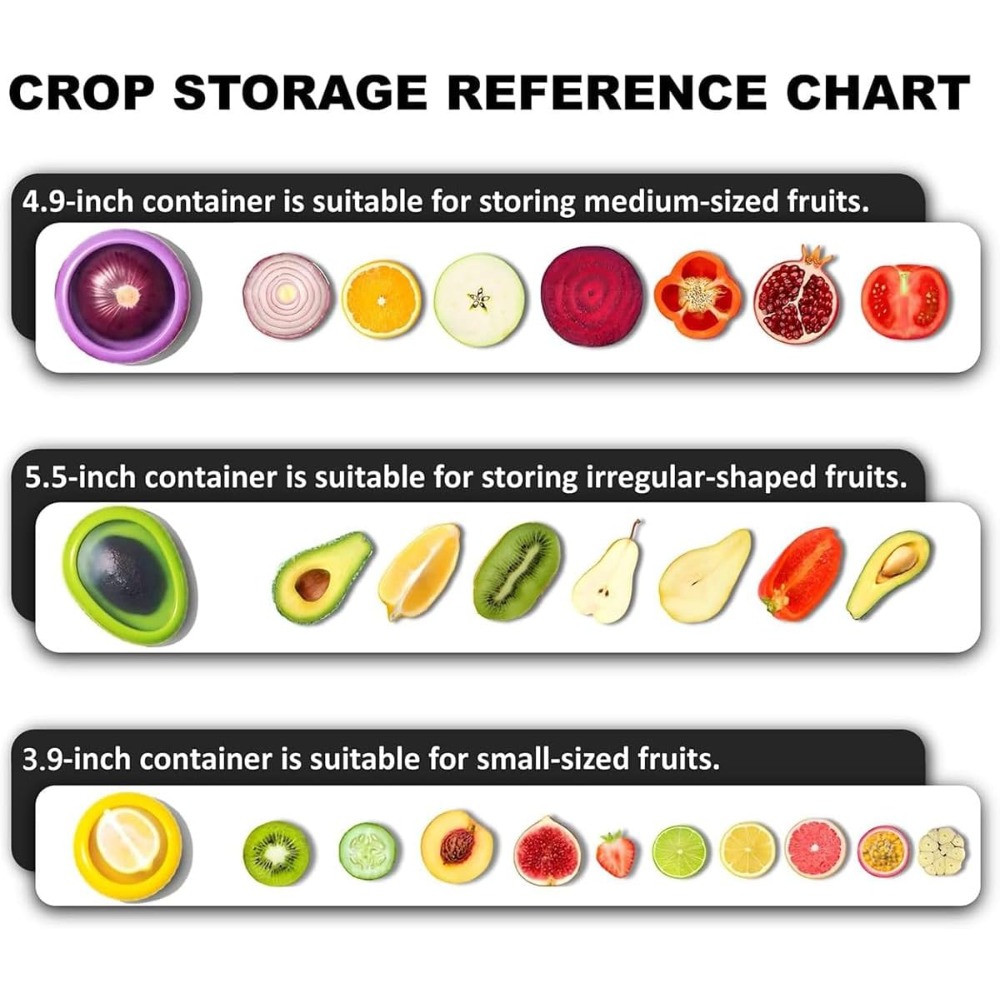 مجموعة حاويات تخزين الفواكه وا - مراجعة Food Storage Silicone وسعره