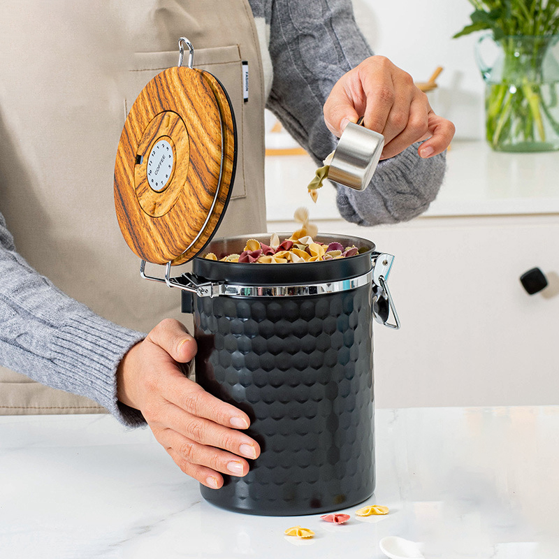 المطبخ الفولاذ المقاوم للصدأ ع - مراجعة Food Storage Canister وسعره