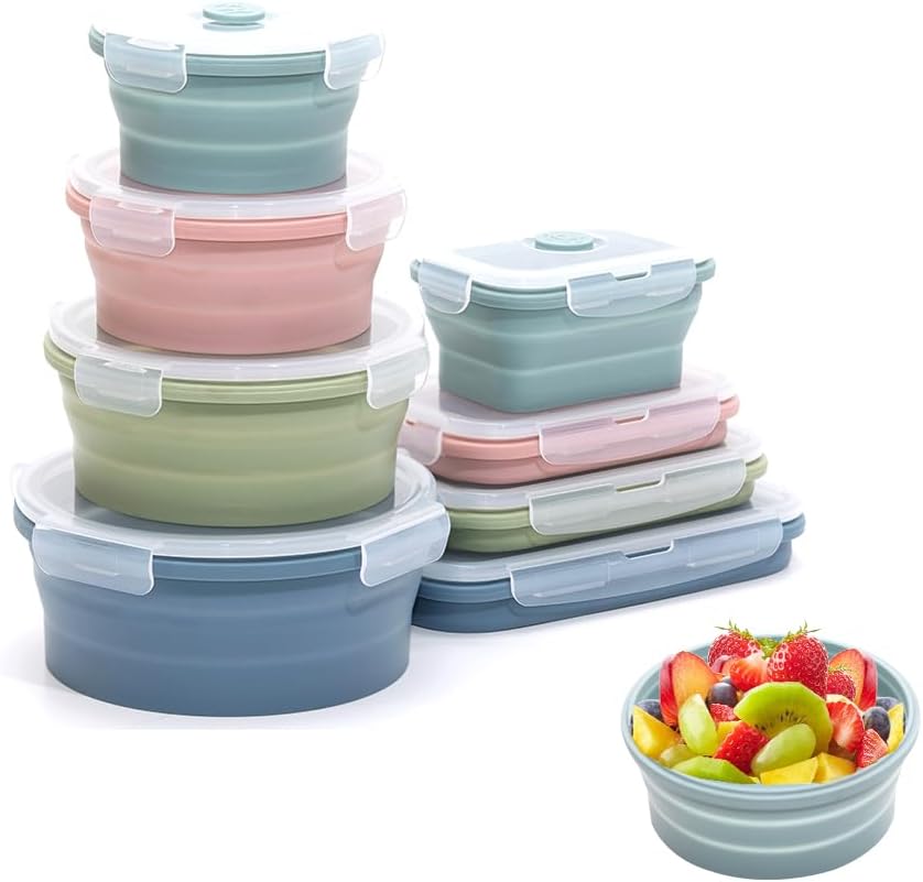 مجموعة حاويات تخزين الطعام الم - مراجعة Food Storage Silicone وسعره
