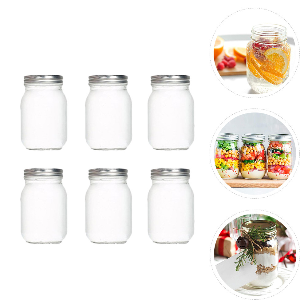 6 قطع من الأوعية الزجاجية الشف - مراجعة Food Storage Jars Airtight وسعره