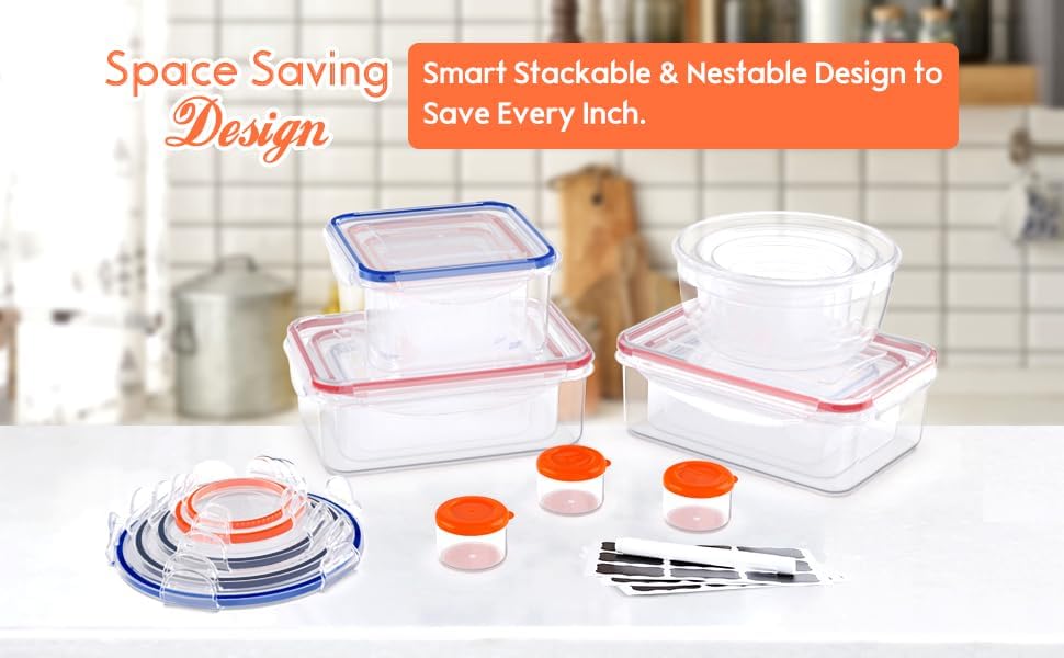 روك بيري 40 قطعة من حاويات تخز - مراجعة Food Storage Stackable Containers وسعره