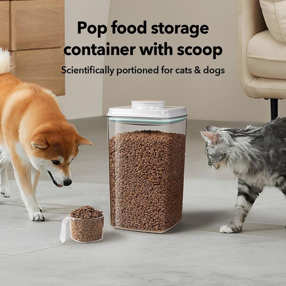 وعاء تخزين طعام الحيوانات الأل - مراجعة Food Storage Stackable Containers وسعره
