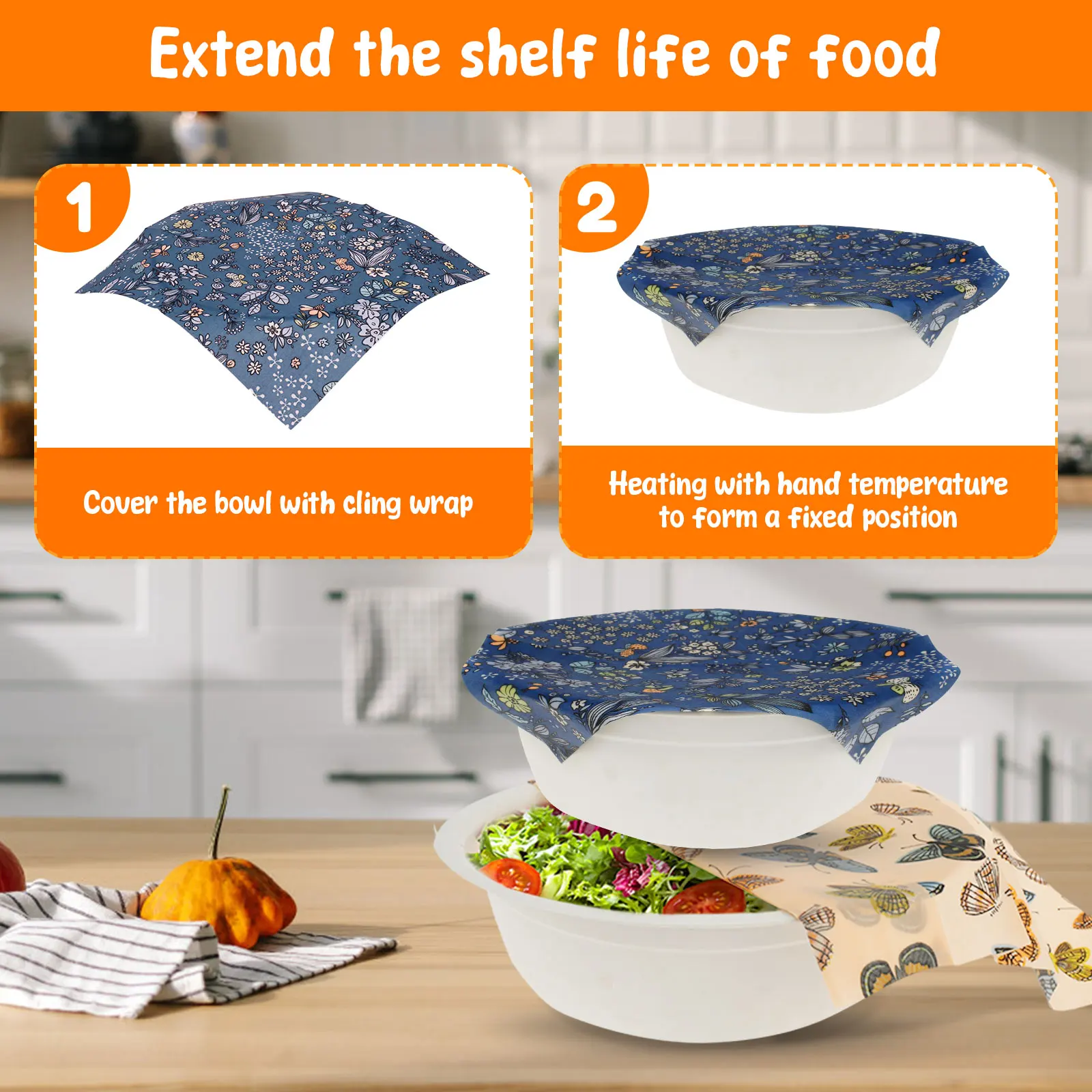 مجموعة من 11 قطعة من أغطية الط - مراجعة Beeswax Food Wrap وسعره