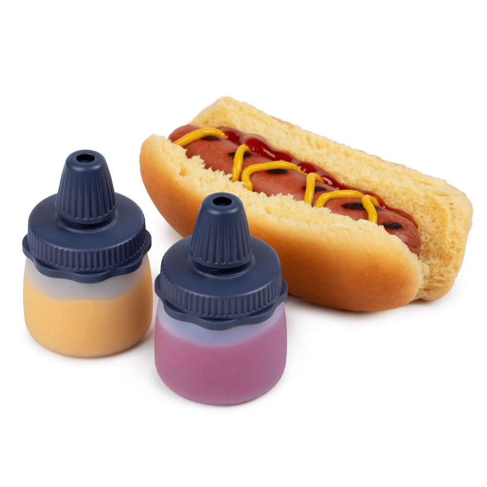 زجاجات سيليكون قابلة للضغط زرق - مراجعة Condiment Squeeze Bottle وسعره