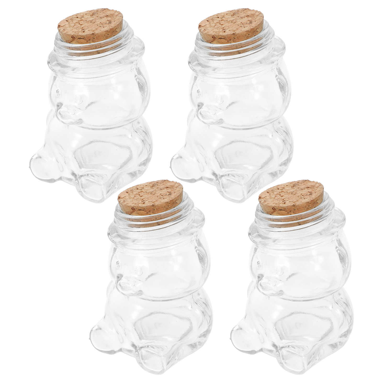 طقم من 4 أوعية زجاجية شفافة مح - مراجعة Food Storage Jars Airtight وسعره