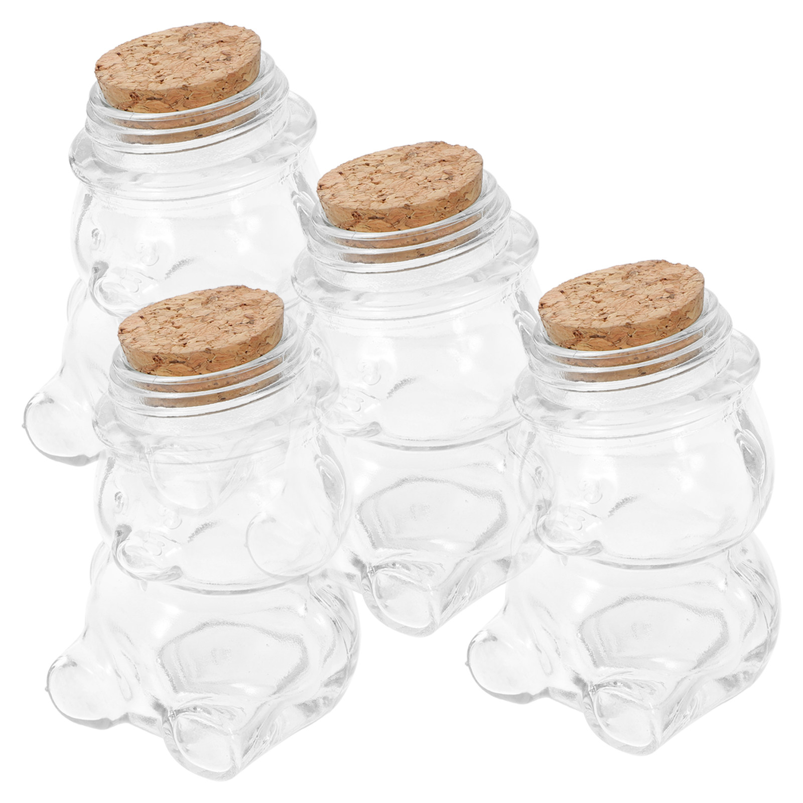 طقم من 4 أوعية زجاجية شفافة مح - مراجعة Food Storage Jars Airtight وسعره