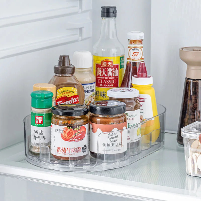 360 ° صينية دوارة لتنظيم الثلا - مراجعة Food Storage In Cabinets وسعره