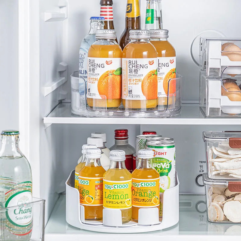 360 ° صينية دوارة لتنظيم الثلا - مراجعة Food Storage In Cabinets وسعره