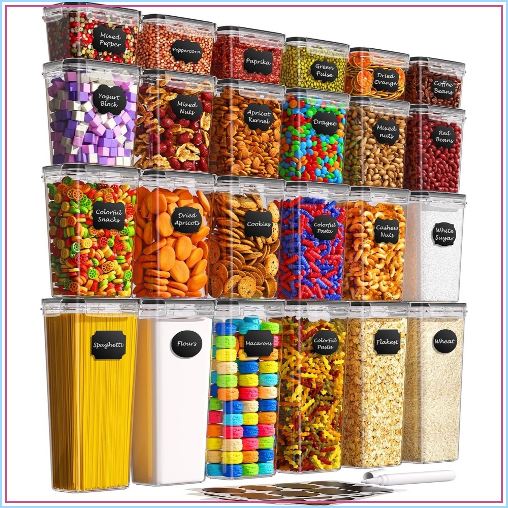 24 قطعة من حاويات تخزين الطعام - مراجعة Food Storage Canister وسعره