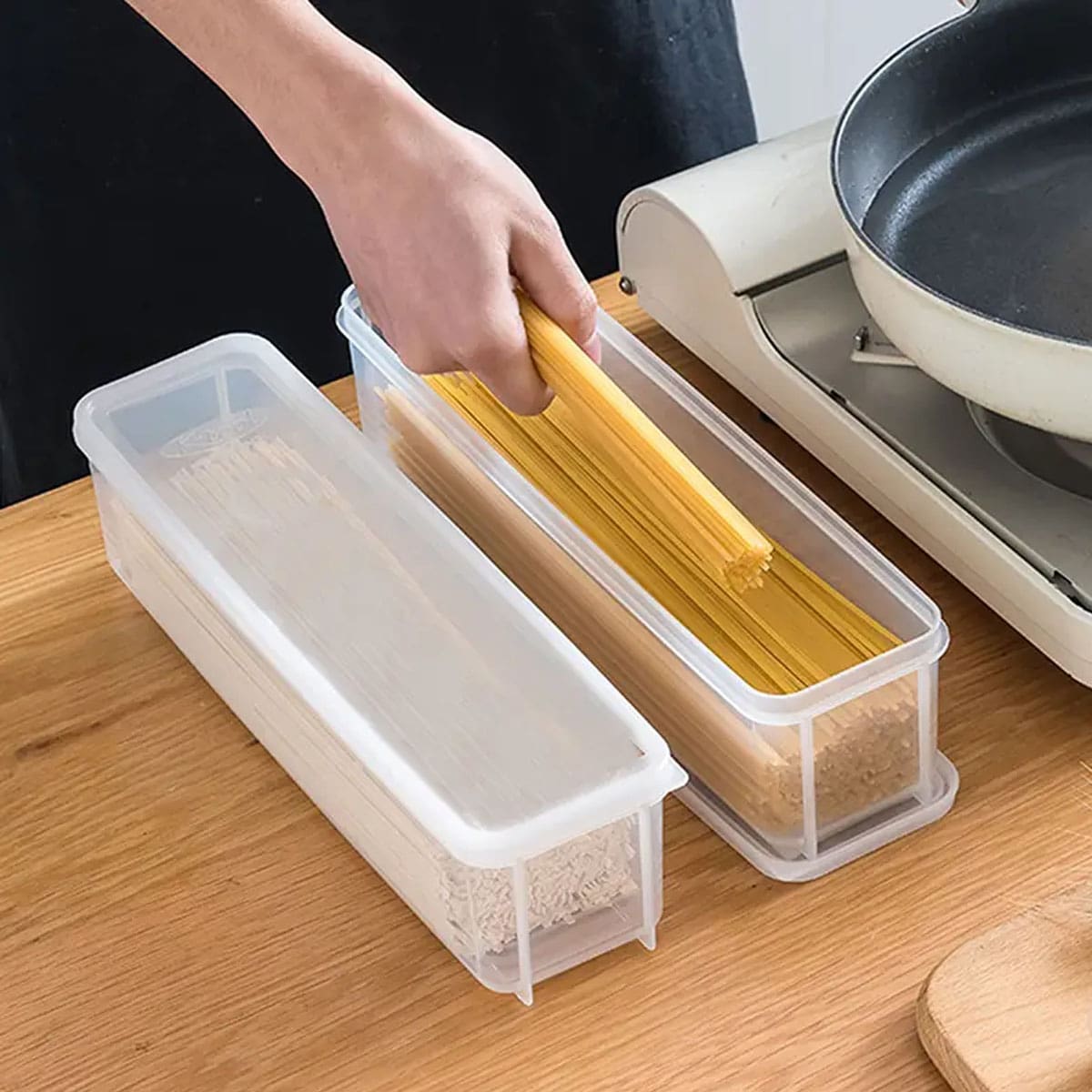 صندوق تخزين بلاستيكي شفاف، علب - مراجعة Food Storage Cupboard وسعره